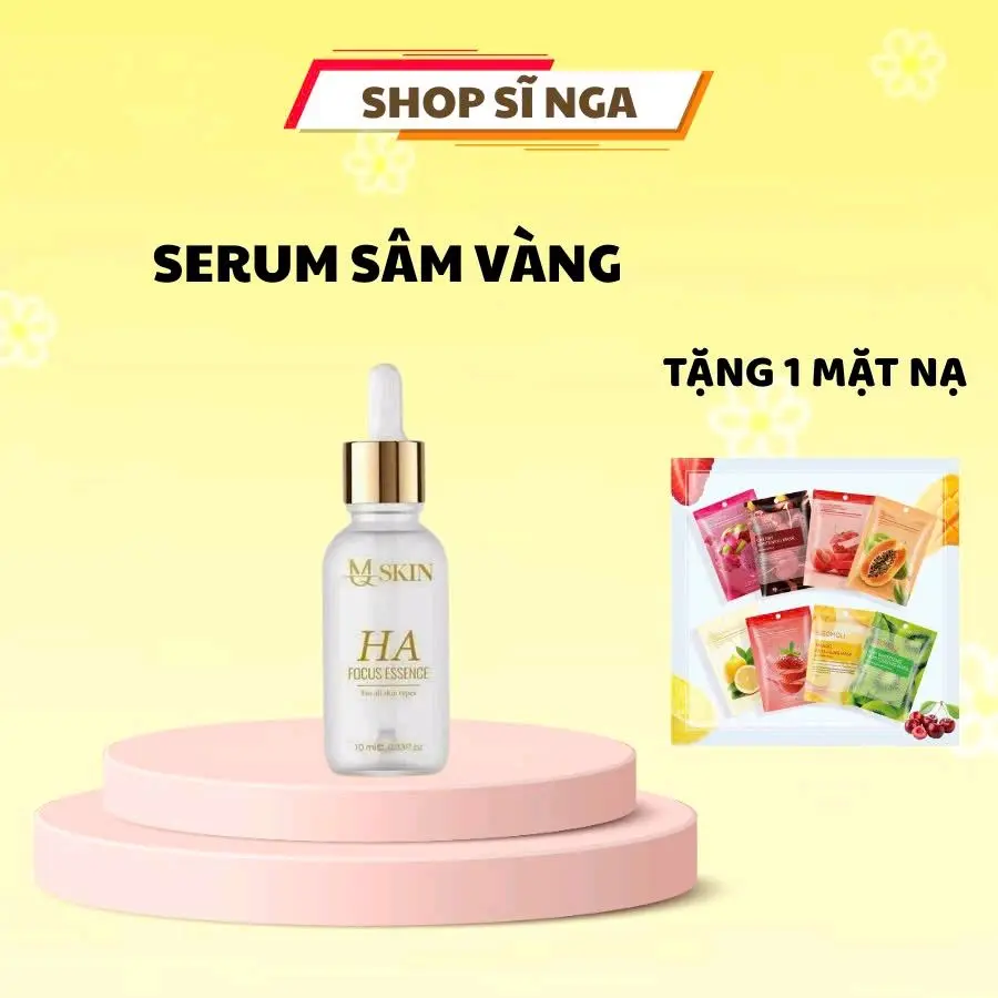 Serum Sâm Vàng MQ SKIN Cấp Ẩm Làm Đều Màu Da _ Dành Cho Mọi Loại Da ,Dung Tích 10ml