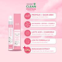 Gambar Secret Clean Propolis Feminine Intimate Spray 8ml - Feminine Spray Biru 8ml Secret Clean dari Tanina 0fficial Kota Administrasi Jakarta Barat 2 Tokopedia