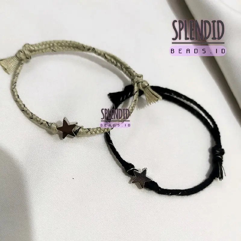 Gelang Couple Bintang | Gelang Couple Benang Serut 3