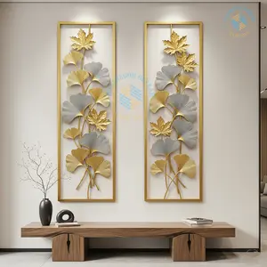 Walldecor Berkah Set Isi 2 Hiasan Dinding Besi Estetik Mewah 110*30 Cm Dekorasi Untuk Semua Ruangan