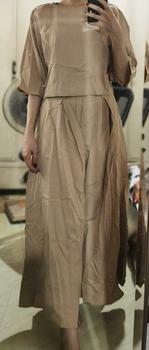 Product Review of ZANZEA Korean Style Womens Elegant Sets Short Sleeve Blouse Top Wide Leg Loose Trousers Casual Suit from m**e 0