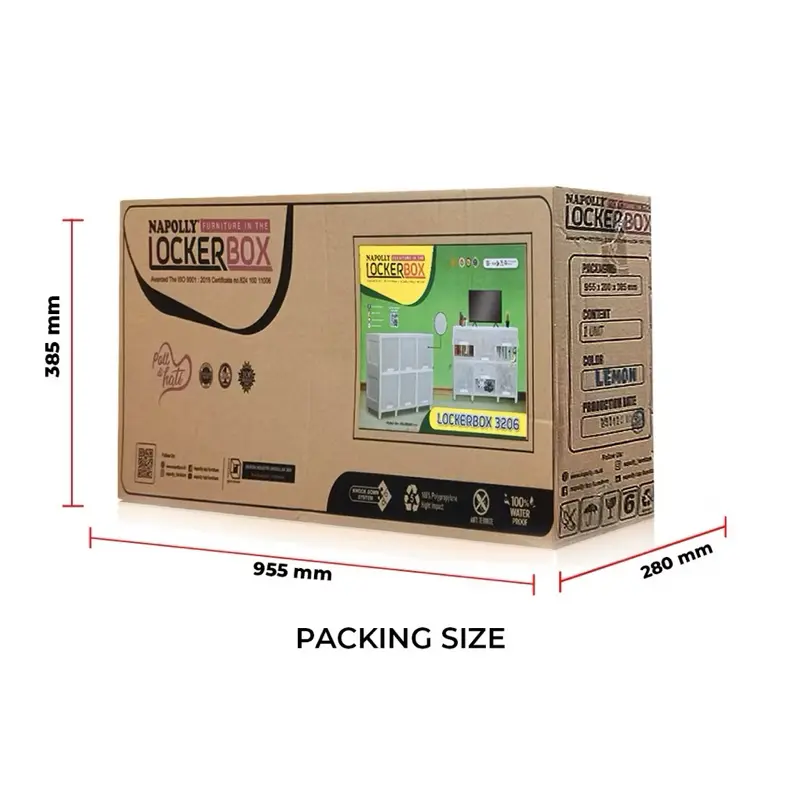 Napolly Locker Box 9 Ruang Penyimpanan (LB 3309) Lemari Estetik Minimalis 3