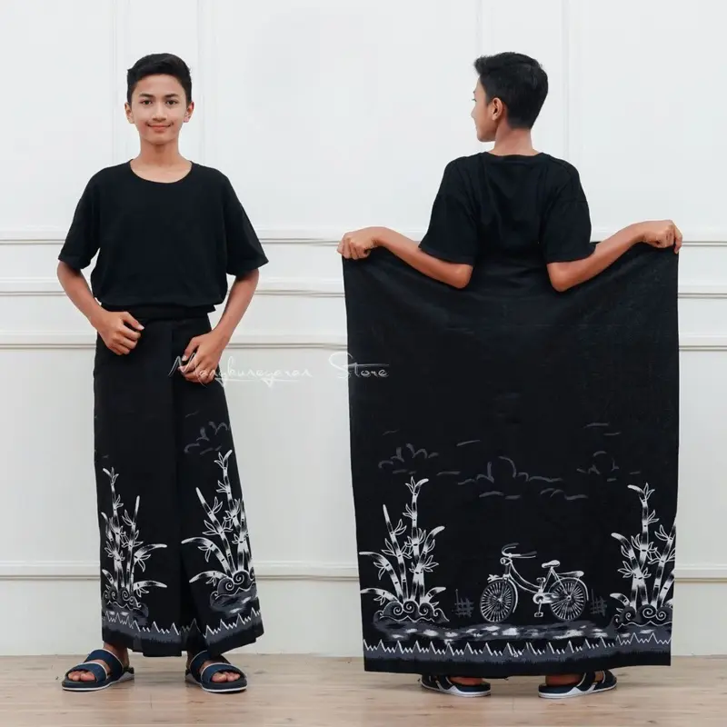 Sarung Anak Bawahan Muslim Anak Laki-Laki Putra SD/SMP Bahan Katun Grade A Super Halus Adem dipakai 3
