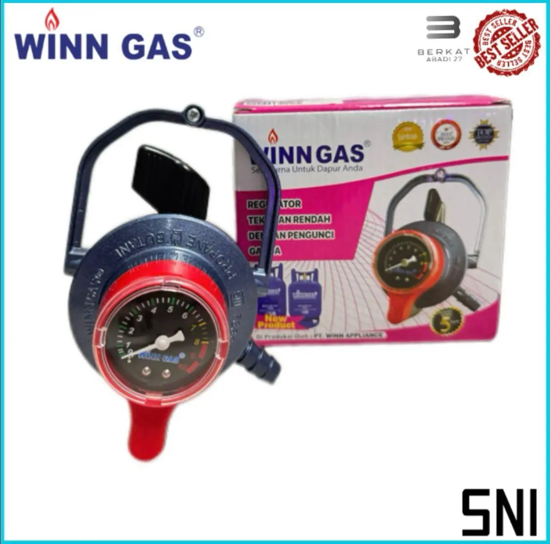 (BISA COD) Regulator Gas Winn 900 Meter Low Pressure Original