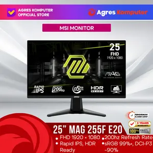 [READY] MSI GAMING MONITOR 25 INCH MAG 255F E20 / MAG255F E20 RAPID IPS FHD 1080P 0.5MS 200HZ HDR READY 3Y