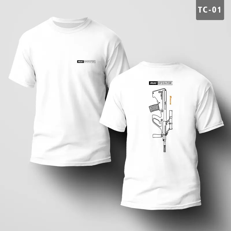 MCP APPAREL KAOS PUTIH TACTICAL KODE (TC) | LENGAN PENDEK | TSHIRT COTTON COMBED 24S TSHIRT TACTICAL 0
