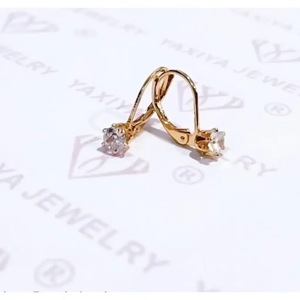 Anting Xuping Casual Wanita Mutiara Lapis Emas Korea Anti Karat dan Awet