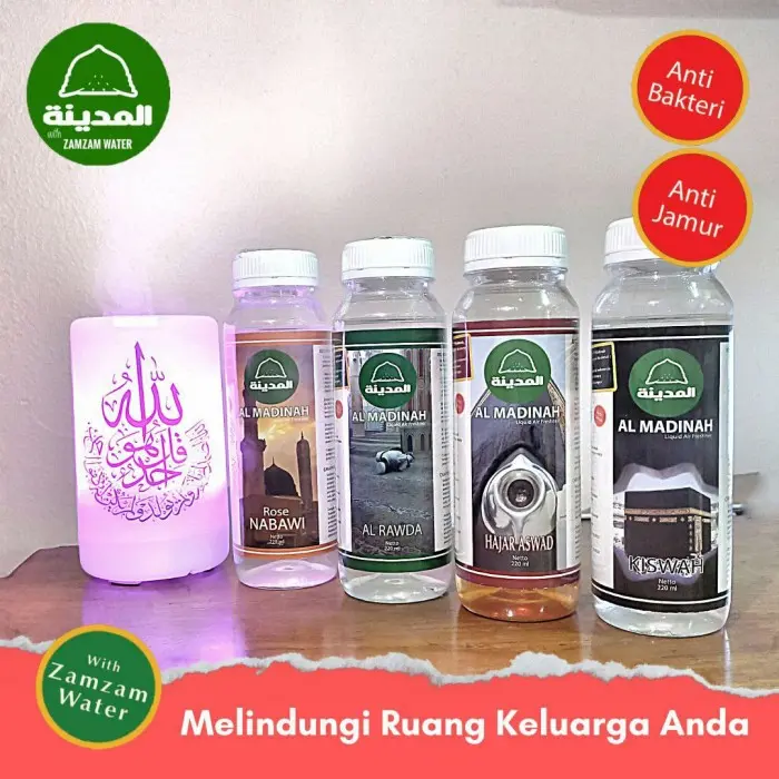 Promo Paket Humidifier Kaligrafi Pengharum Ruangan Disinfektan Almadinah