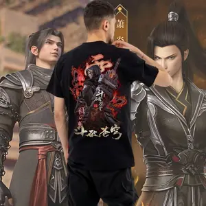 XIAOXIAO - Kaos Xiao Yan Kaos Battle Through The Heavens BTTH Cotton Combed 24s Baju BTTH Baju Donghua Kaos Donghua Nyaman Pendek Pria Motif Distro Santai Oblong Cowok Atasan Keren Anime