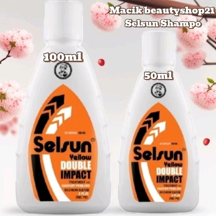 Selsun Yellow Double Impact Shampoo 100ml - 50ml Shampoo Anti Ketombe 0