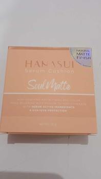 Product Review of Hanasui Serum Cushion Soulmatte - Matte Finish UVA & UVB Protection Perfect Coverage Menyamarkan Pori-Pori Garis Halus Noda Wajah from m**i 0