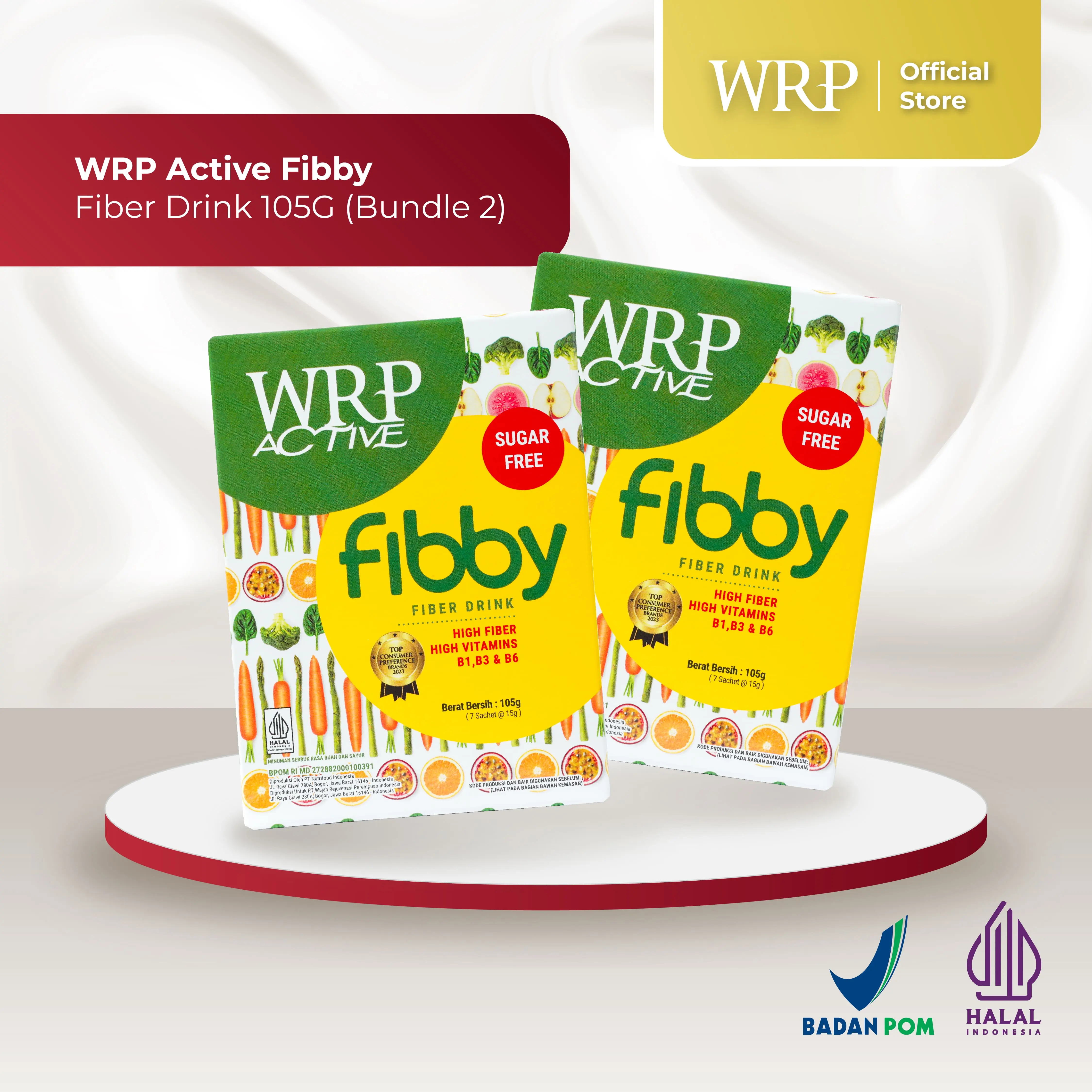 WRP Active Fibby Fiber Drink 105G (Bundle 2)