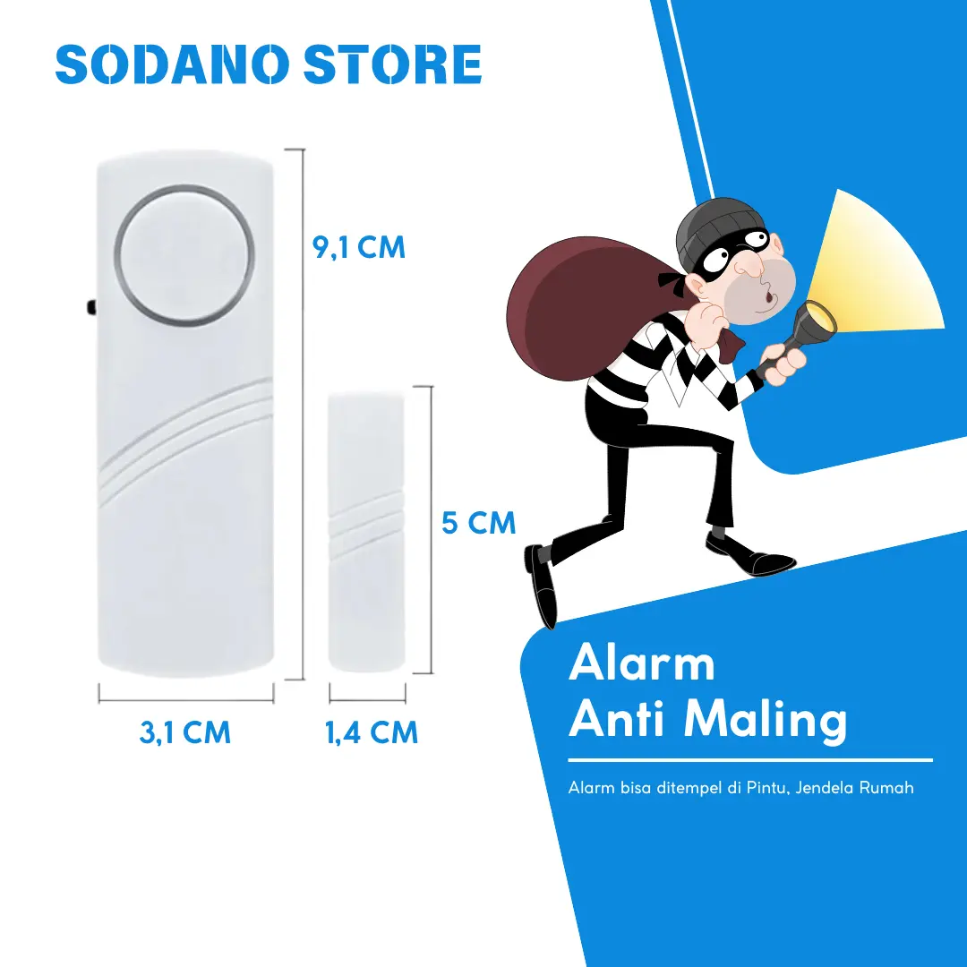 Alarm Pintu Lemari Jendela Sensor Anti Maling