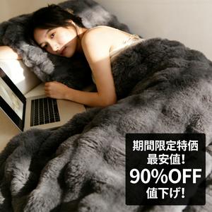 【90% OFF】ふわとろマイクロファイバーブランケット｜秋冬用