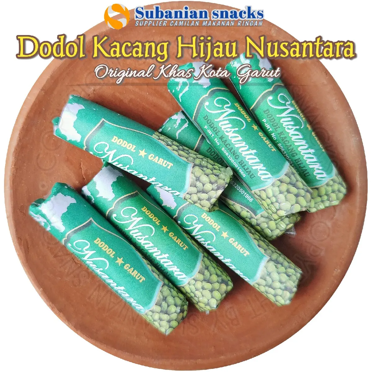 Dodol Kacang Hijau 1kg Asli Garut Original Legit Gurih dodol garut