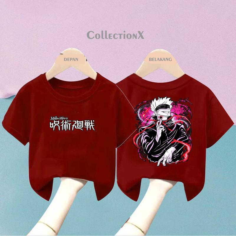 KAOS ANAK GOJO SATORU V2 JUJUTSU KAISEN NEW DESIGN/KAOS ANAK/KAOS LENGAN PENDEK/KAOS POLOS/KAOS MURAH 4