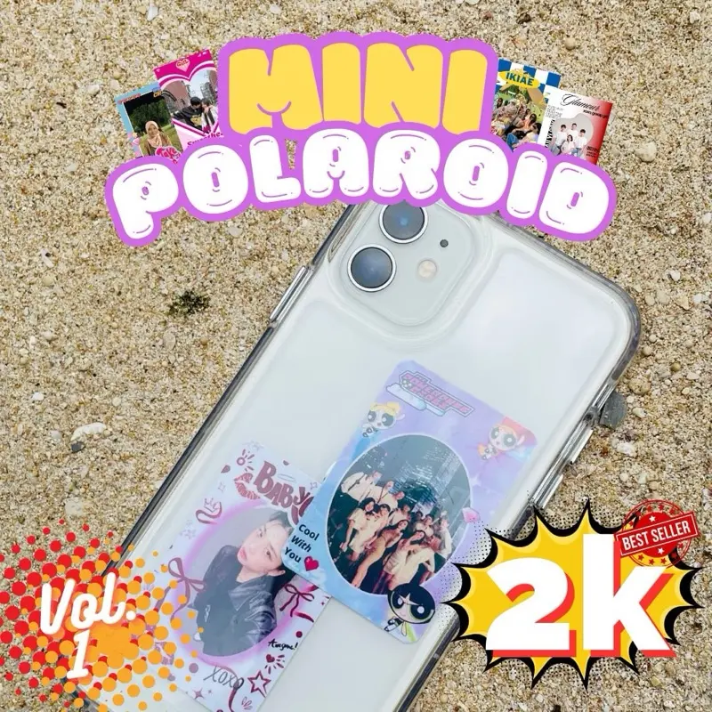 VOL. 1 MINI POLAROID CETAK FOTO CUTE FRAME PREMIUM COCOK UNTUK DI BELAKANG HP