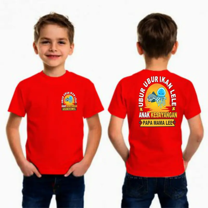 Kaos KC anak anak UBUR UBUR IKAN LELE LENGKUNG db/kaos cod terlaris Combed Dewasa Distro 4