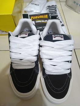 Product Review of Corvalue - Sepatu Sneakers Unisex Pria Wanita Otaru Black White Shoes Casual Sneakers Hitam from ᮛ**ᮔ 1