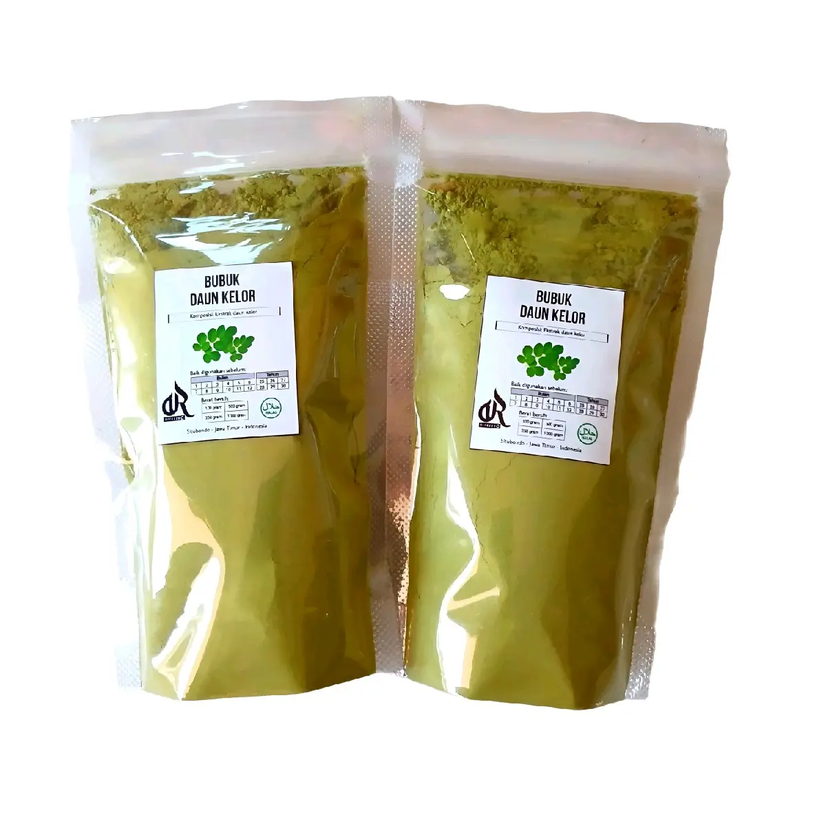 Bubuk daun kelor 100 gram murni tanpa campuran berkualitas dan terjamin keasliannya