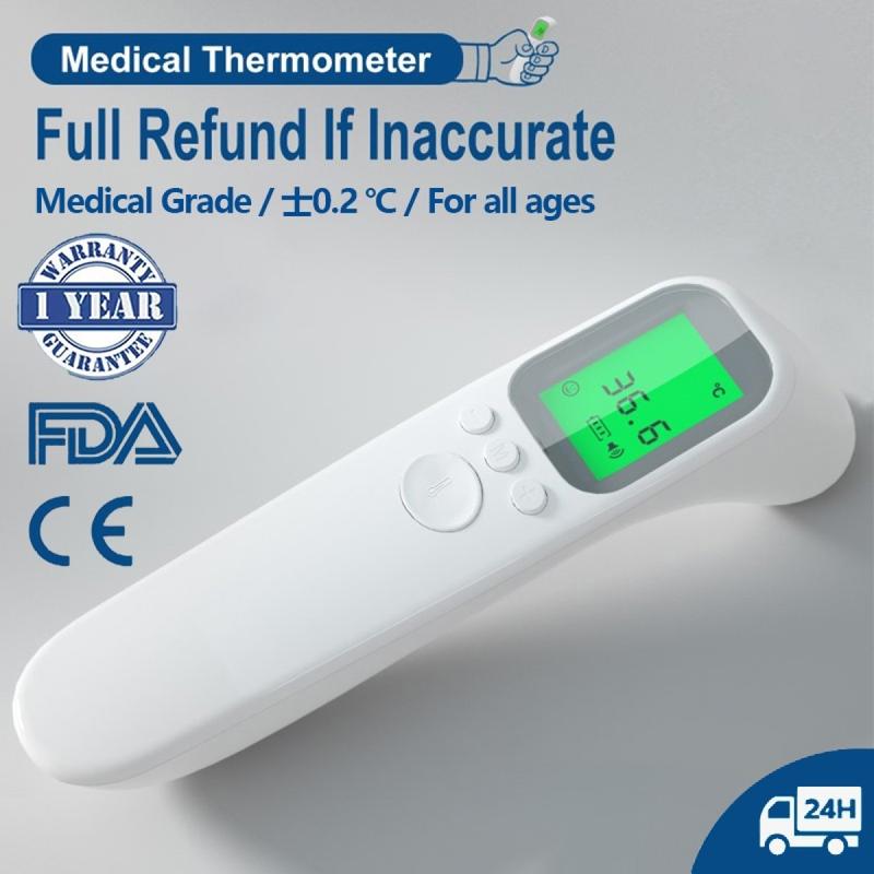 Medical Temperature Infrared Thermometer Forehead Digital Non-contact Measurement LED Display Tool For Baby Adult đo nhiệt kế sốt cho bé thuỷ ngân Nhiệt kế hồng