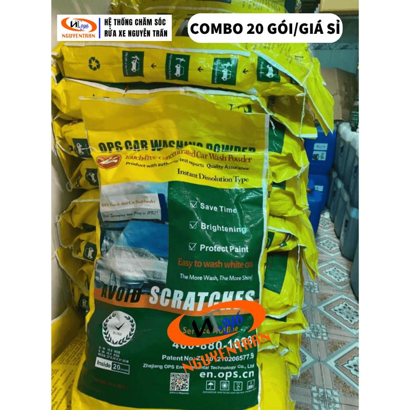 BỘT RỬA XE KHÔNG CHẠM OPS VÀNG BAO 20 GÓI
