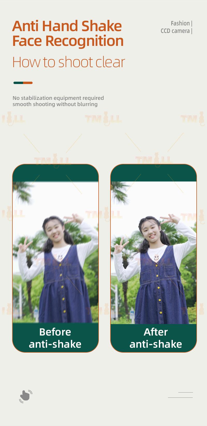 Product Introduction of [Sg Ready Stock] 5Color 1080P Digital Camera Video Camcorder 48MP Photo 16X Zoom Anti-shake HD digital retro camera Card Rechargeable Birthday Cable 38