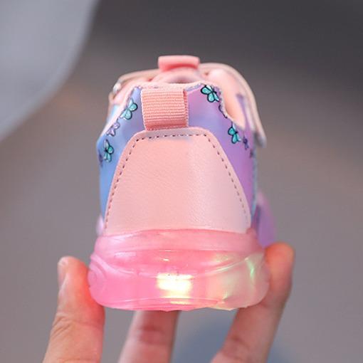Bridge Kids - Sepatu Anak Perempuan LED RARA Frozen - Sepatu Sneakers Anak Frozen Karakter 8
