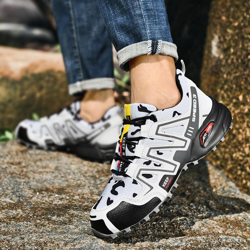 Men's Climbing Trekking Shoes Men Casual Shoes Breathable Wading Sneakers Men Non-Slip Outdoor Hiking Shoes Plus Size 39-48 3