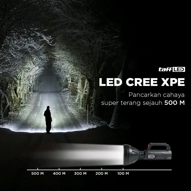 SENTER LED CREE XPE TAHAN AIR RECHARGEABLE 3 MODE JARAK JAUH POCKETMAN Usb Baterai 1
