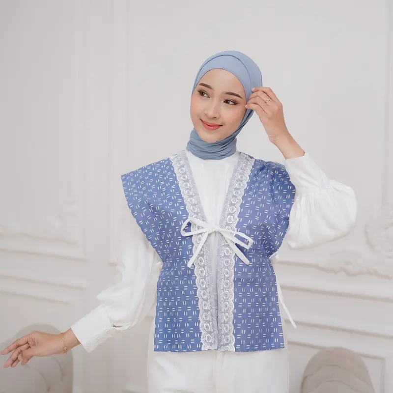 Mona vest | vest batik Bunga 1