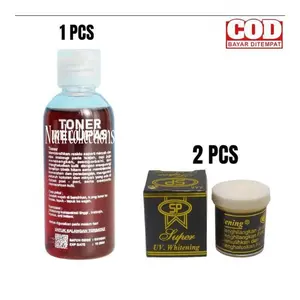 Paket toner 60ml plus cream sp hitam plastik 2pcs