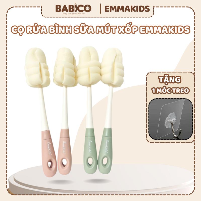 Tặng 1 Móc Treo Cọ Rửa Bình Sữa Emmakids Cọ Mút Xốp Có Móc Treo Bền Sạch Và Tiện Lợi