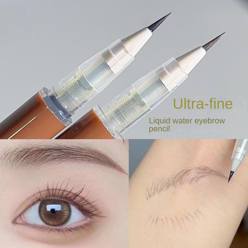 Bút Chì Kẻ Lông Mày Siêu Mịn Biya Phấn Mắt Mí Bút Kẻ Mắt Tơ Tằm Đi nét Không Thấm Nước Chống Nhòe Lâu Trôi Bút Chì Kẻ Lông Mày Dạng Lỏng Không Phai Màu Số 7705