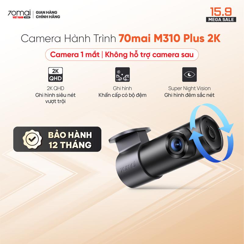 Camera Hành Trình 70mai M310 Plus 3K Phiên Bản Quốc Tế, Ghi Hình 3K HD Ra Lệnh…