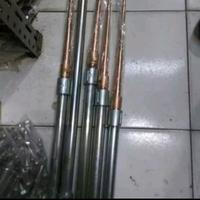 Gambar Spit 3/4" 30cmPenangkal Petir + sok drat + pipa penyangga spit 60cm dari MuliaListrik Kota Administrasi Jakarta Pusat 1 Tokopedia