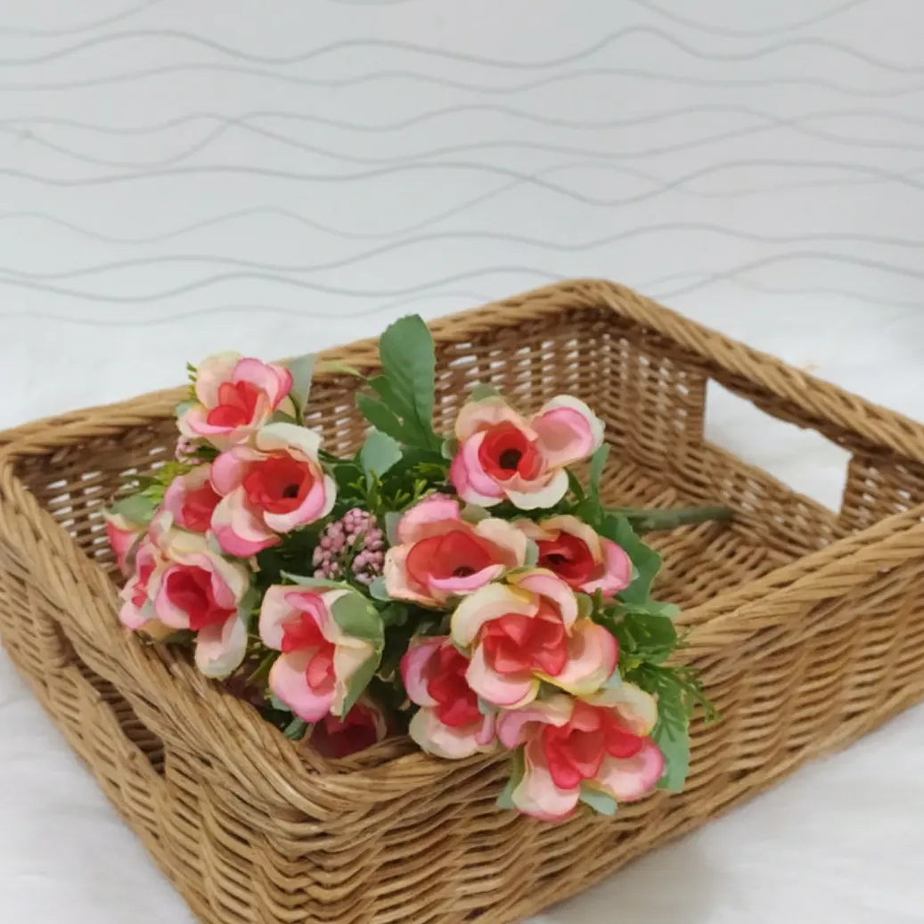 KERANJANG ROTAN PERSEGI NAMPAN 32X24X10 CM