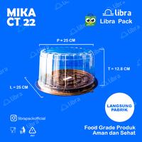 Gambar Mika tart CT 22 (isi 50 pcs)/ Mika bolu bulat cake/tumpeng libra pack dari Libra Pack Kota Tangerang 1 Tokopedia