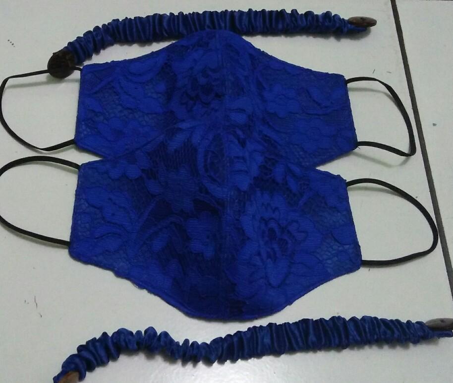 MASKER BROKAT BIRU ELECTRIK