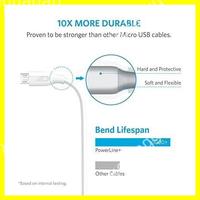 Gambar Anker Kabel Charger Micro Usb Powerline+ 0.9mtr A8142 - Putih dari Tokolangganan13 Kota Administrasi Jakarta Selatan 4 Tokopedia