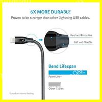 Gambar Anker Kabel Lightning Powerline+ 1.8mtr A8122 - Abu-Abu dari Tokolangganan13 Kota Administrasi Jakarta Selatan 2 Tokopedia