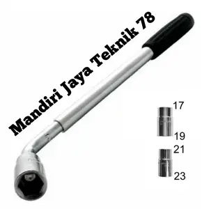 Kunci roda 1/2 in Mata sock 17,19,21,23mm Baut roda mobil