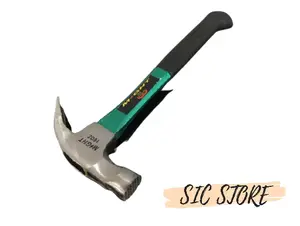 Palu Kambing 8 oz Gagang Fiber Karet Nyaman di Genggam Plus Magnet 8OZ