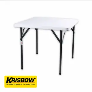 Meja Makan Lipat Persegi 86x86x74 cm Krisbow Outdoor-Indoor