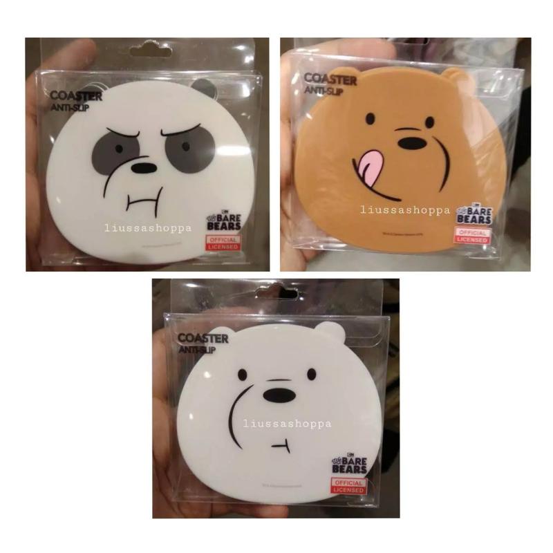 Tatakan gelas Miniso - We Bare Bears Coaster 0