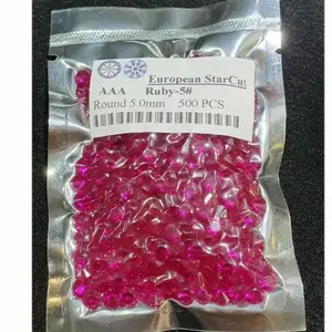 Batu Permata Tabur Sirion 5.00mm Red Ruby Cubic Zirconia AAA 1 pak