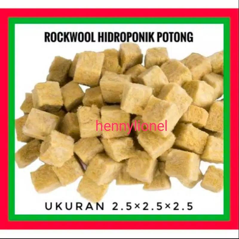 rockwool uk2.5x2,5x2.5 hidroponik sudah siap pakai 0