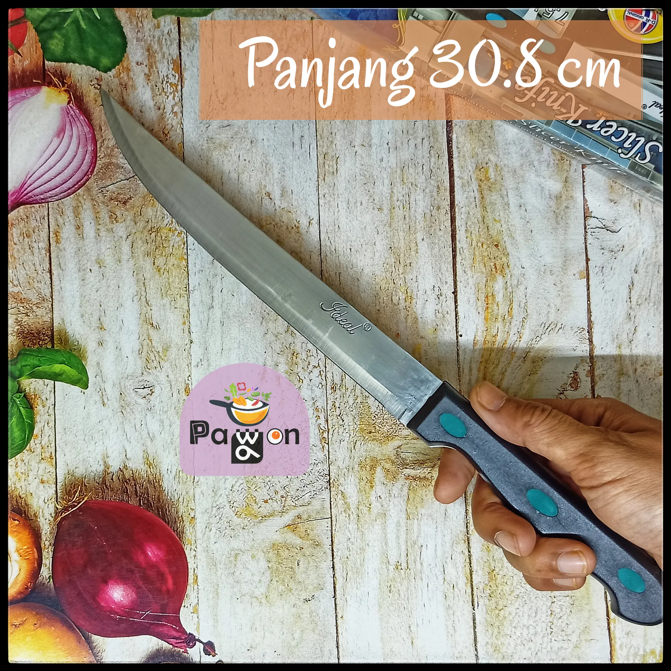 Pisau Dapur Tajam - Pisau Iris / Slicer Stainless Panjang 31 cm ID104