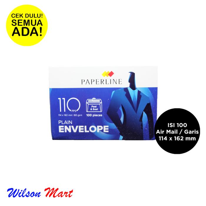 Gambar PAPERLINE PLAIN ENVELOPE 114 X 162 MM ISI 100 PCS AMPLOP PUTIH POLOS dari Wilson Mart Kota Administrasi Jakarta Barat Tokopedia