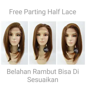 Wig Half Lace Rambut Palsu Wanita HL00330 Light Brown